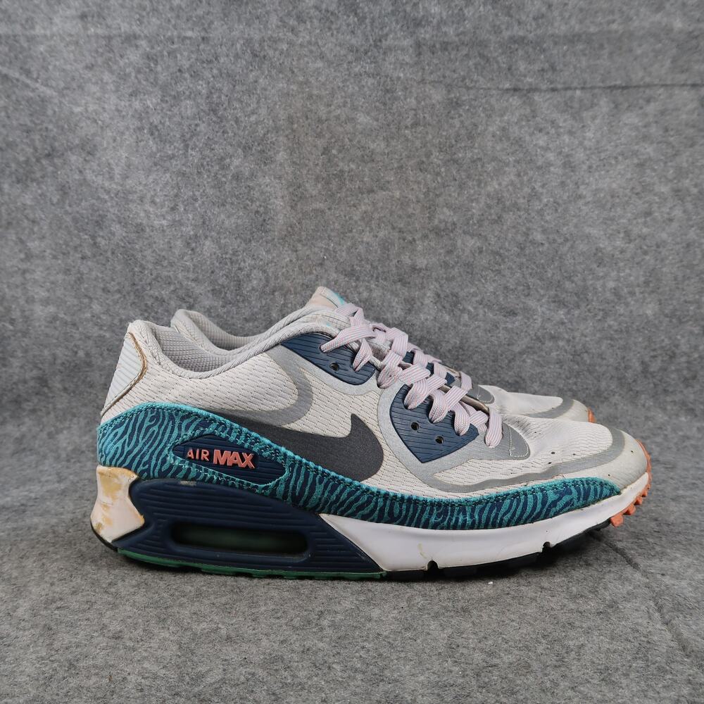Nike Shoes Mens 8.5 Air Max 90 Sneakers Comfort Premium Zebra Athletic Trainers